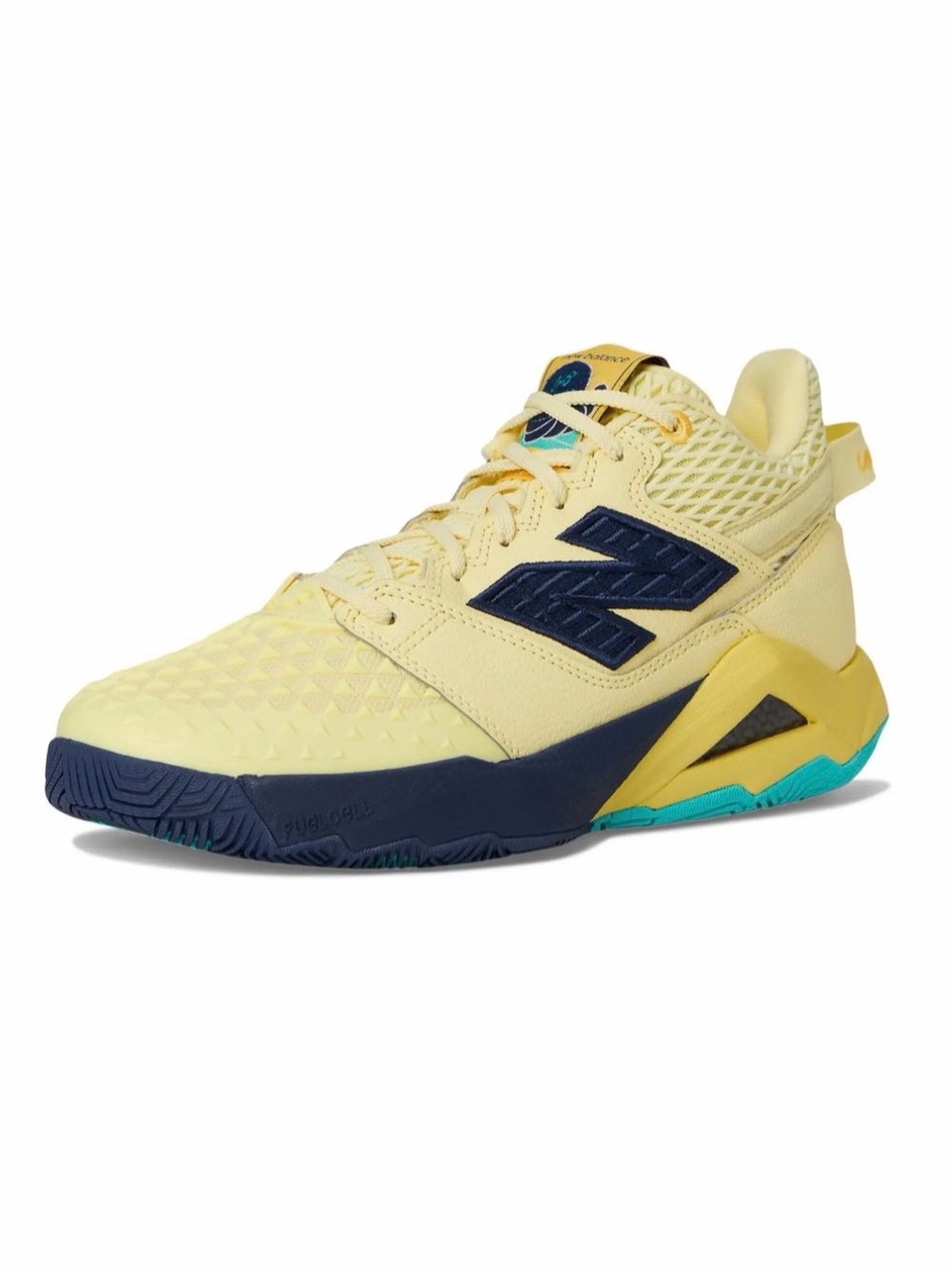 💠 NWT New Balance Coco CG2 Tennis Shoes Yellow Navy Size 8.5W Wide